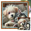Dog Cat-11CT Stamped Cross Stitch 40*40cm/15.75*15.75in tapestrymarket