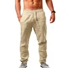 Men's  Breathable Cotton And Linen Trousers by Inlyline