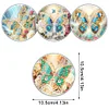 (US Local)[Upgrade]4Pcs Acrylic Special Shape Butterfly DIY Waterproof Diamond Painting Coaster