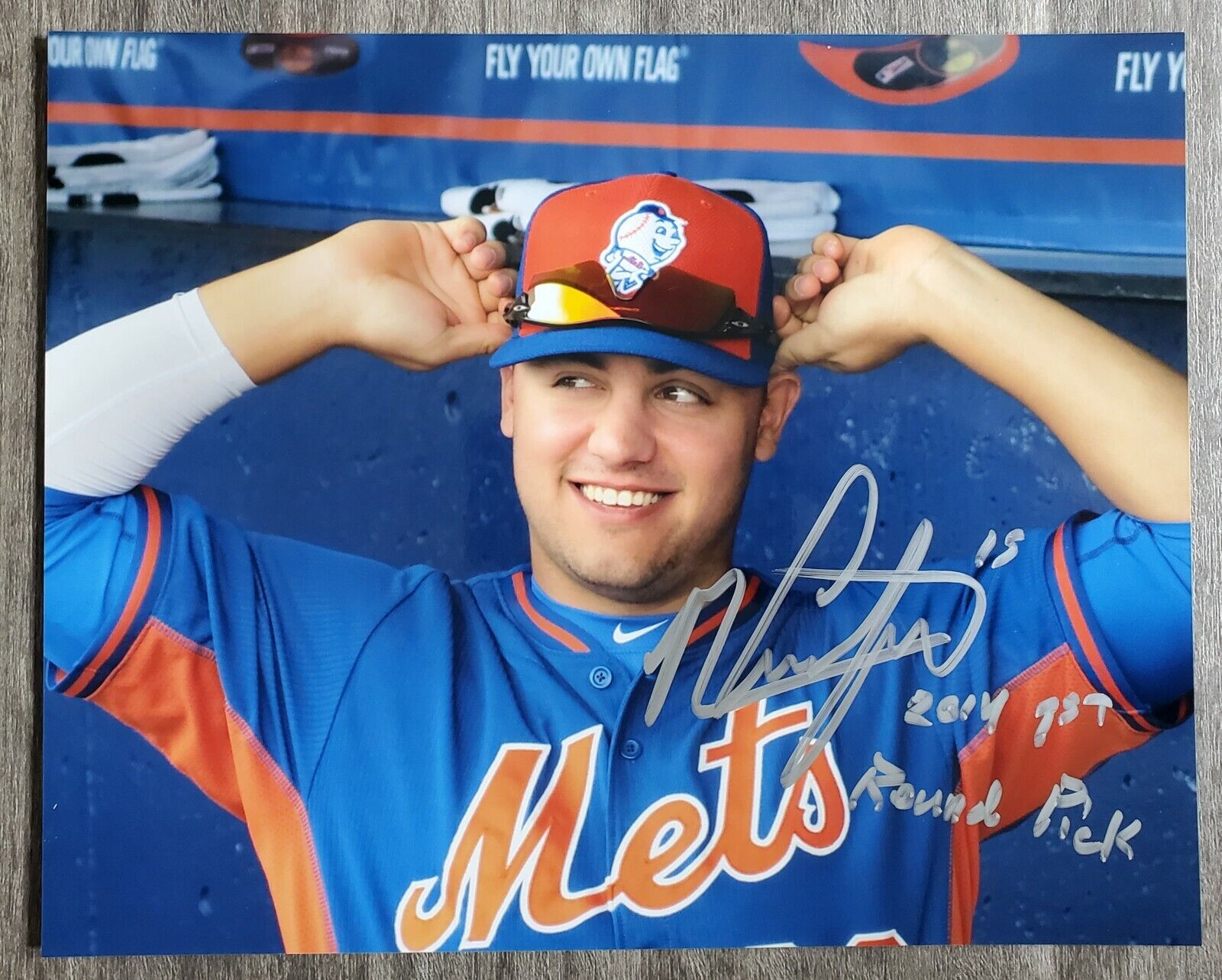 Michael Conforto Signed 8x10 Photo Poster painting New York Mets NY RAD