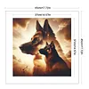 German Shepherd-14CT Stamped Cross Stitch 45*45cm tapestrymarket