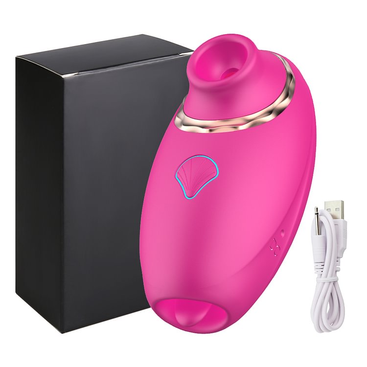 Clitoral Sucking Vibrator with Licking and Flapping Stimulation Function Rose Toy