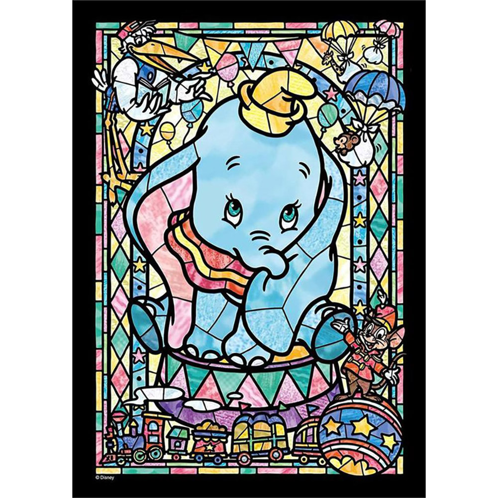 

Stained Glass Elephant - Round Drill Diamond Painting - 30*40CM, 501 Original