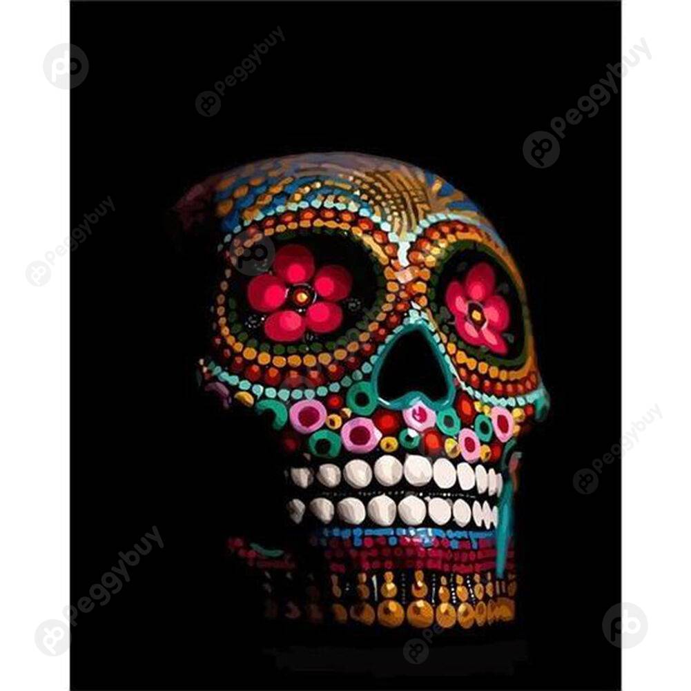 

40*50CM Paint By Numbers-Skull, 501 Original