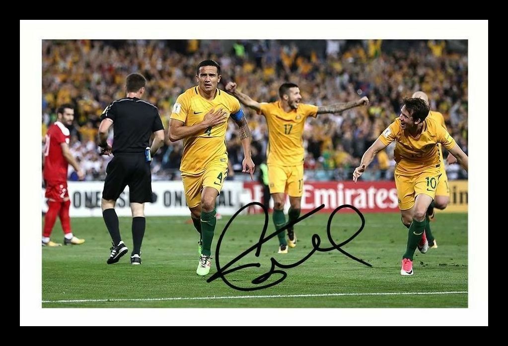 Tim Cahill - Australia Autograph Signed & Framed Photo Poster painting