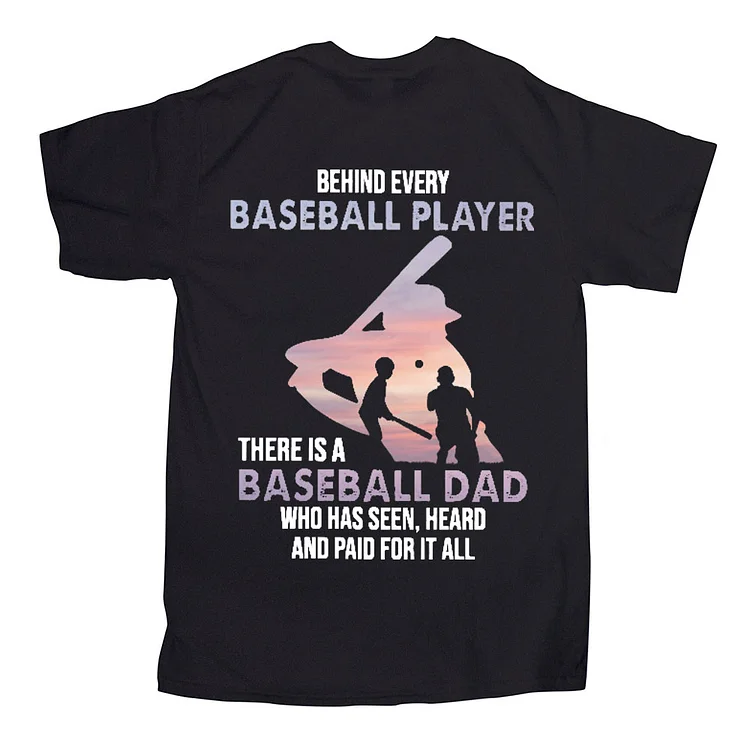 Behind Every Baseball Player There Is a Baseball Dad Shirt[personalized name blankets][custom name blankets]