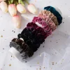 10PCS Plain Color Velvet Hair Band Scrunchies