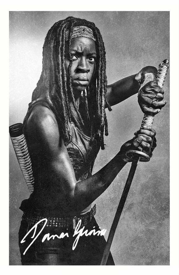 DANAI GURIRA - THE WALKING DEAD AUTOGRAPH SIGNED Photo Poster painting POSTER PRINT