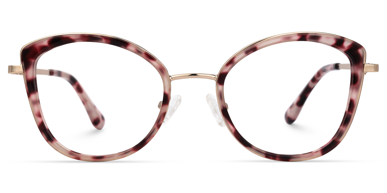 Darlita Rot-Tortoise Cateye Brille Rot-Tortoise