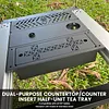 Carbon Steel Half Unit IGT Storage Box w/Storage Bag Tea Tray for Hiking Fishing
