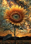 Luxury AB Velvet Diamond Painting Kit  - Sunflower
