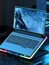 Laptop Cooling Pad with 5 Quiet Fans RGB Notebook Stand for 11-17.3 Inch Laptops