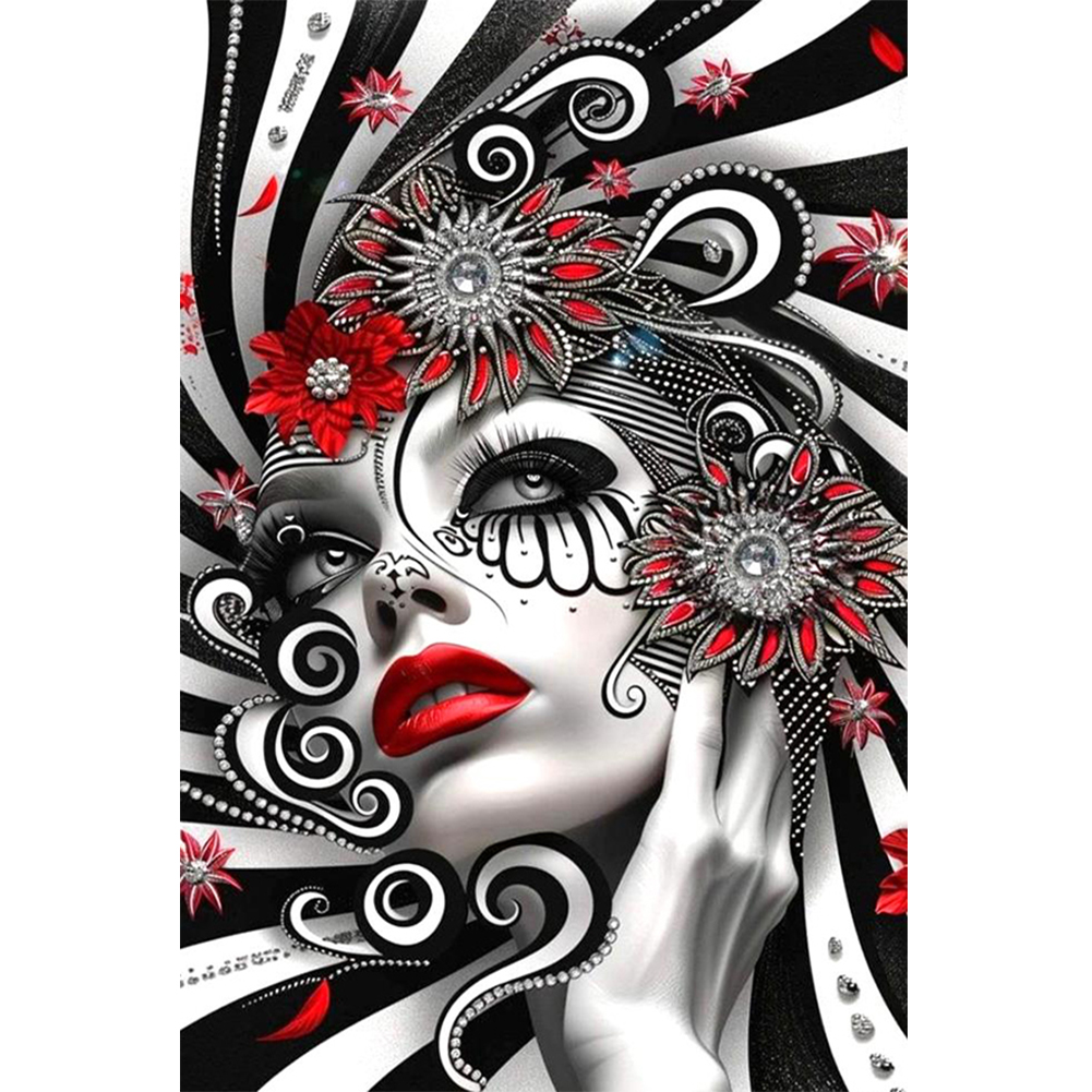 Ghost Woman 40*60cm(canvas) full round drill diamond painting