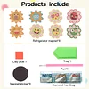 8Pcs Diamond Painting Funny Smiley Fridge Magnet for DIY Art Crafts