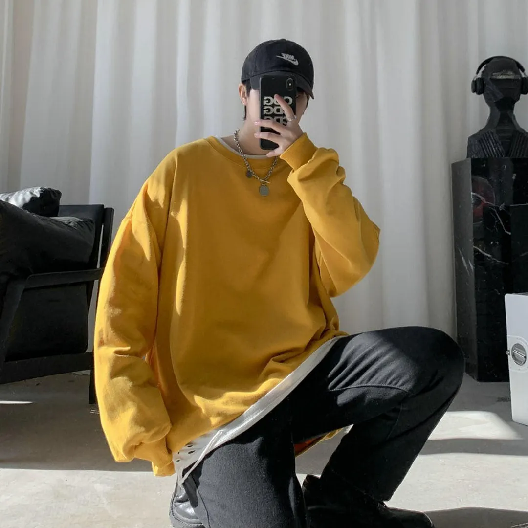 Brownm Boy Basic Oversized Sweatshirt