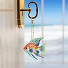6pcs Fish DIY Diamond Painting Double Sided Keychains