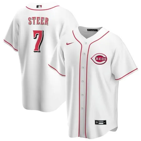 Men's Cincinnati Reds #7 Spencer Steer  White Home Limited Player Jersey Y6SS