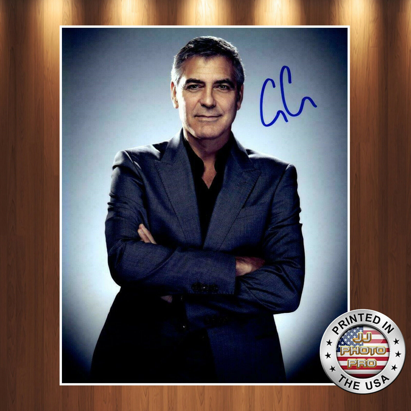 George Clooney Autographed Signed 8x10 Photo Poster painting (Oceans Twelve) REPRINT