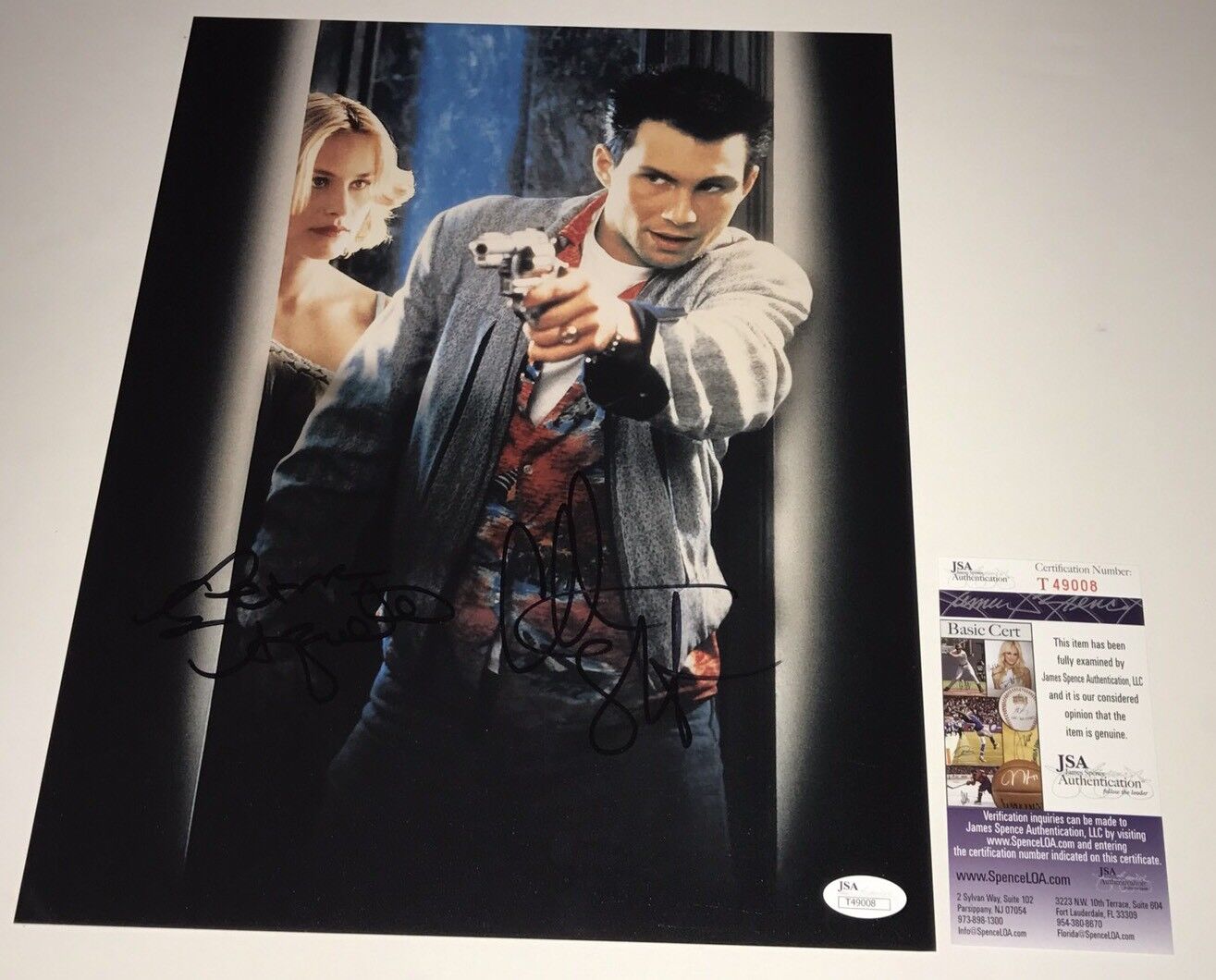 TRUE ROMANCE Cast X2 Hand Signed 11 X 14 Authentic IN PERSON PROOF JSA COA