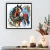 Diamond Painting-DIY Crystal Rhinestone Xmas Horse(40*40CM）