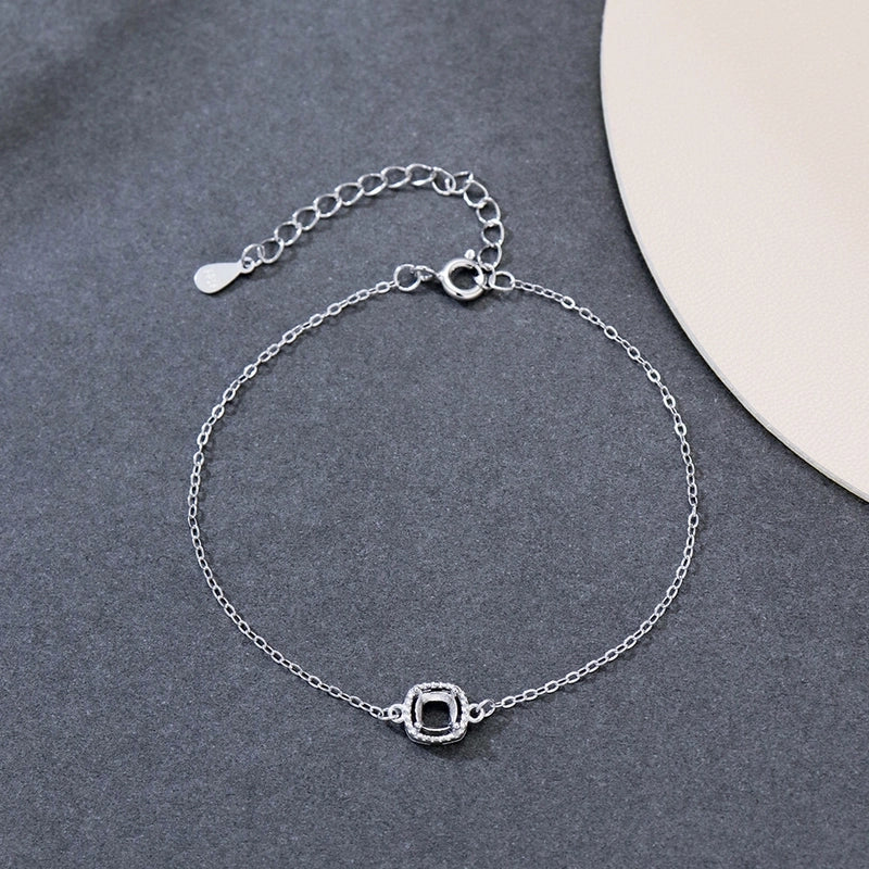 925 Sterling Silver Bracelets Minimalist