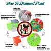 8pcs Cartoon DIY Diamond Painting Holz Untersetzer Kits mit Halter (zwei Mäuse)