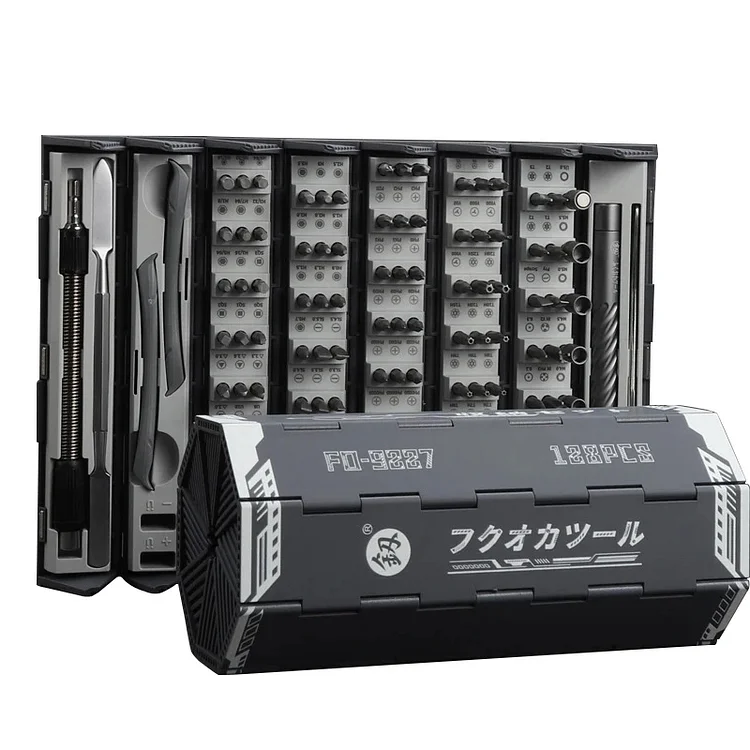 128 Piece Magnetic Folding Screwdriver Set. Includes a Flexible Adapter 🤩🎩🪛🔩