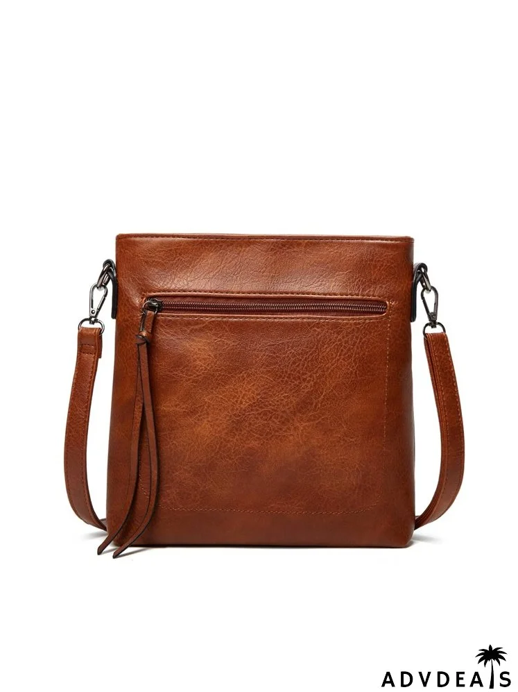 3pcs Textured Shoulder Bag Set