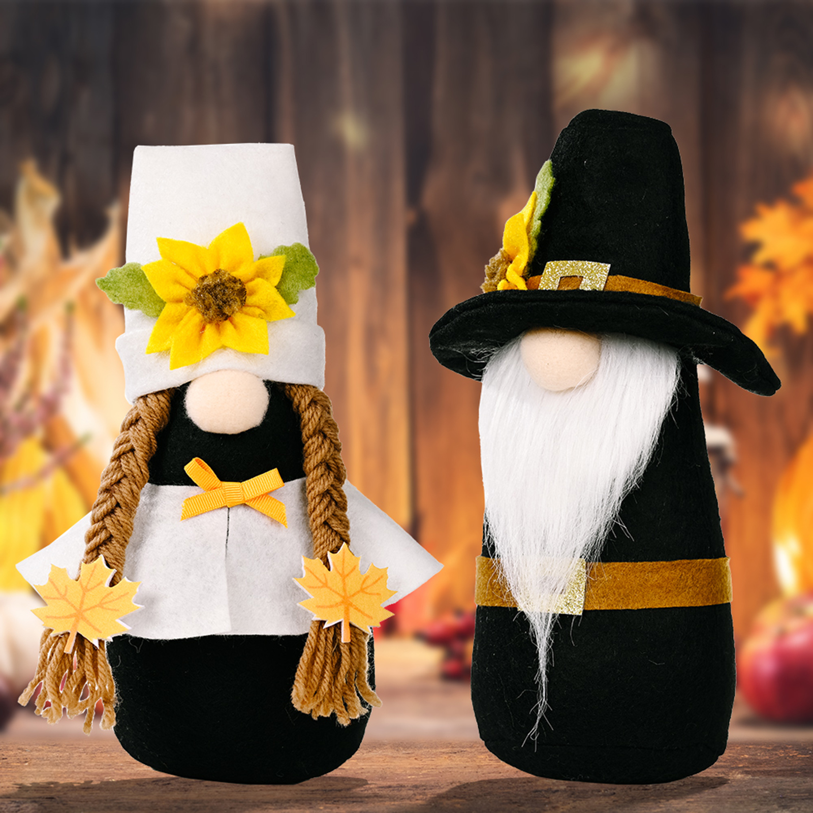 

Flower Gnome Doll Thanksgiving Dwarf Elf Doll Faceless Harvest Ornaments, 501 Original