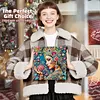 Diamond Painting-DIY Special Shaped Drill Colorful Woman with Frame(29x29cm)