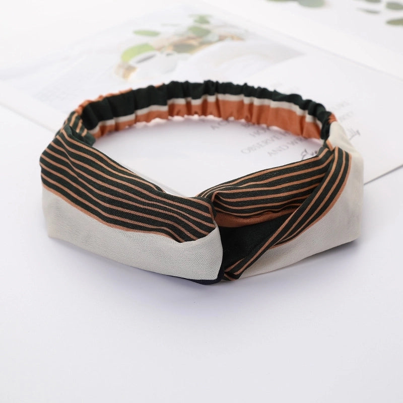 Women’s Lady Polka Dots Flower Cloth Hair Band