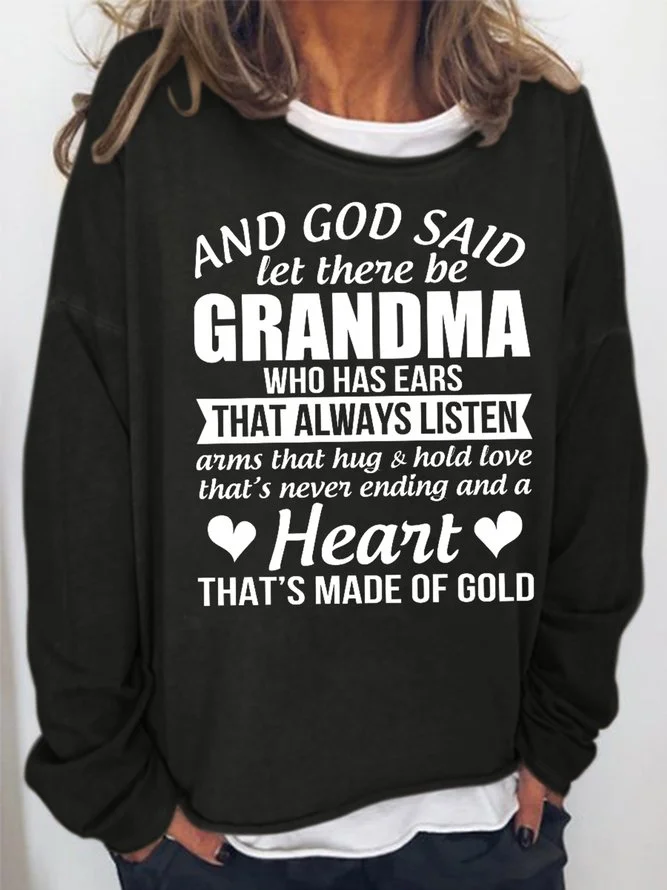 And God Said Let There Be Grandma Women's Sweatshirt