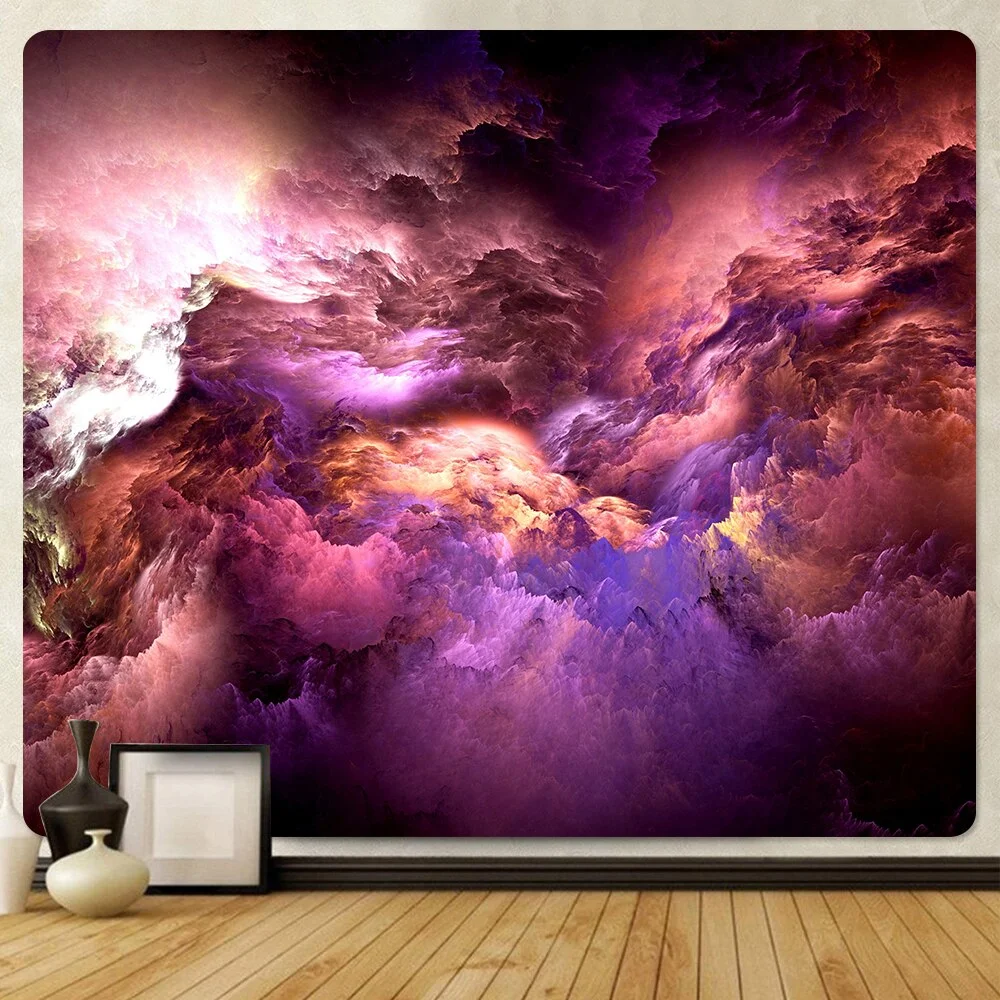 Nigikala color cloud home decoration art tapestry bohemian decoration yoga mat hippie travel mattress large size background wall