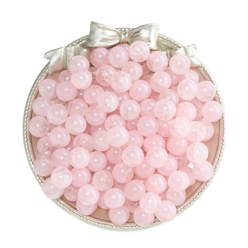 50 PCS/Package Diameter 10mm Diameter 4mm Diameter 8mm Glass Solid Color Jewelry Accessories