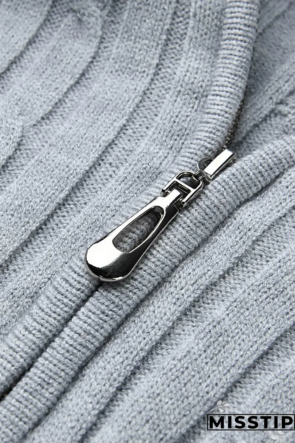 Grey Casual Solid Patchwork Hooded Collar Long Sleeve Two Pieces