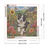 Diamond Painting -5D Full Round Drill Border Collie Puppy(40x40cm)