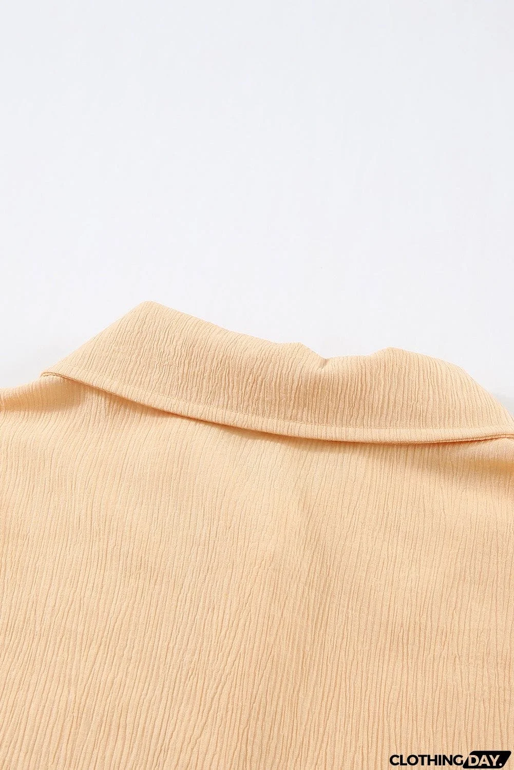 Ruffled Patchwork Bubble Sleeve Loose Shirt