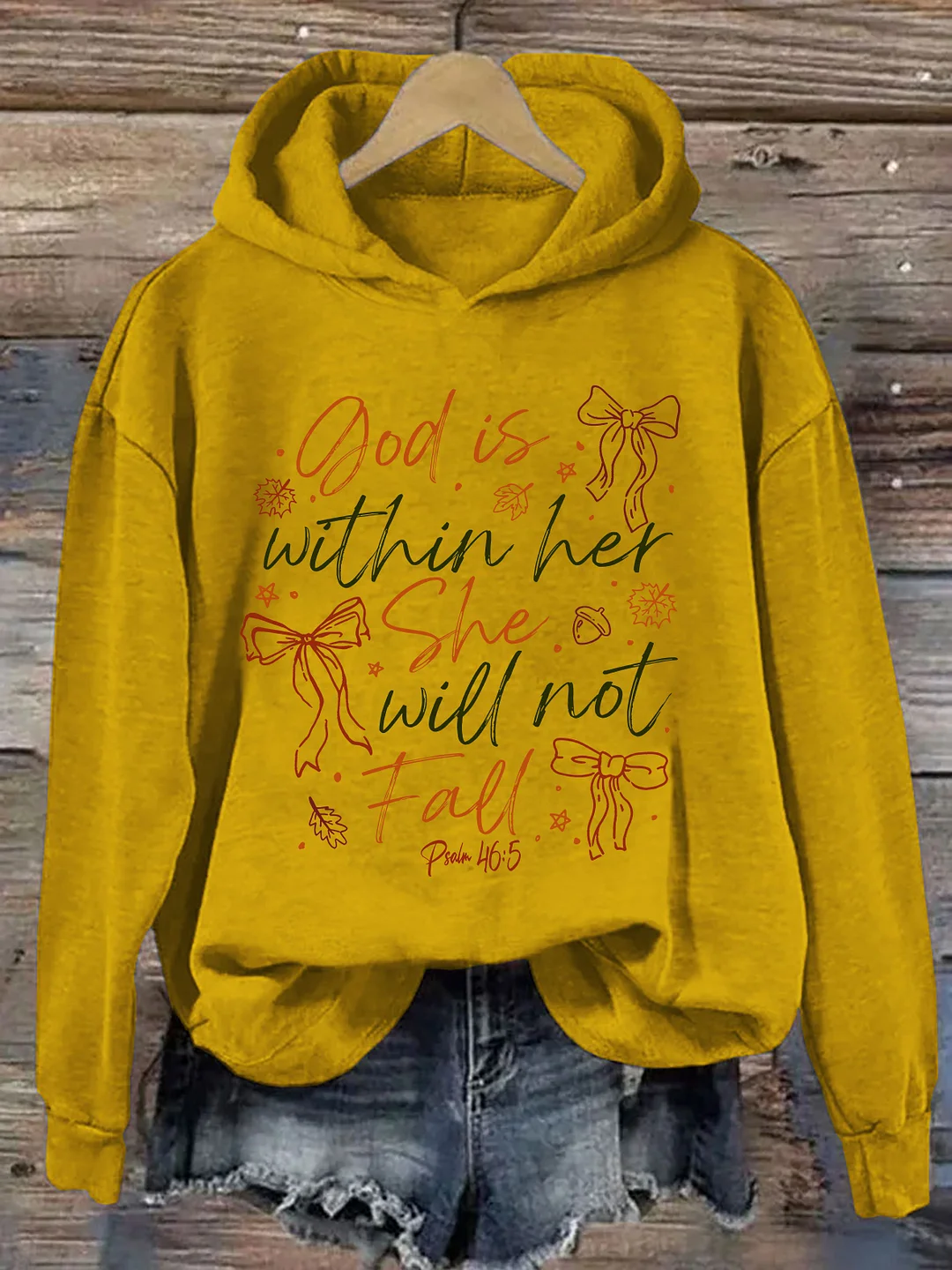God Is Within Her She Will Not Fall Hoodie