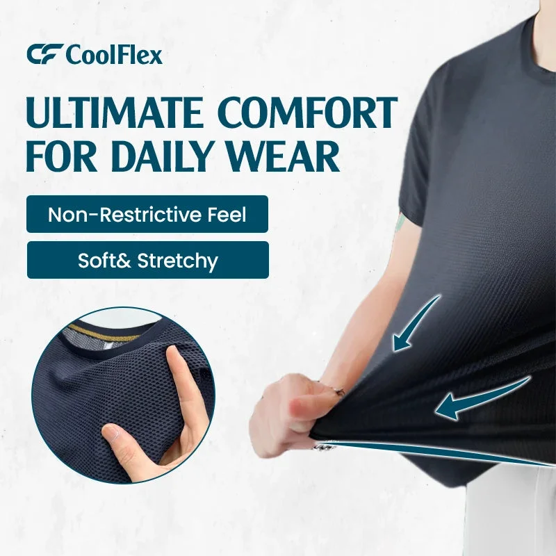 CooliFlex - Breathable Ice Silk Waffle Weave T-shirt 