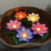  Water Floating Lotus Flower Led Candle Tealight Artificial Lotus Flowers for Water, Lights Waterproof Flame Less Floating Led Candle, Lotus for Home Decoration Floating Flowers