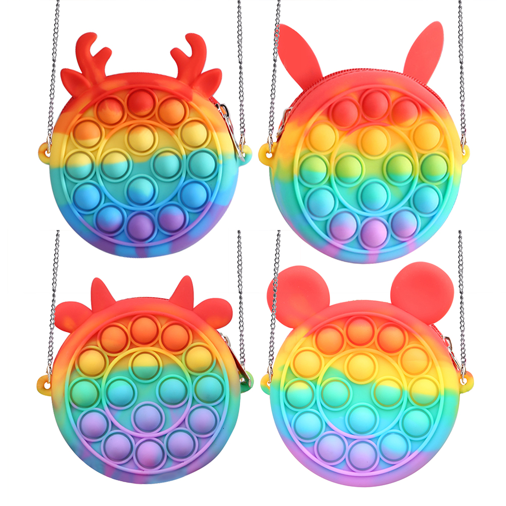 

Mother and Baby Bag Silicone Push Bubble Fingertip Toy Decompression Crafts, 501 Original