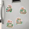 6Pcs Fleur Grenouille-Bricolage Autocollant Aimant
