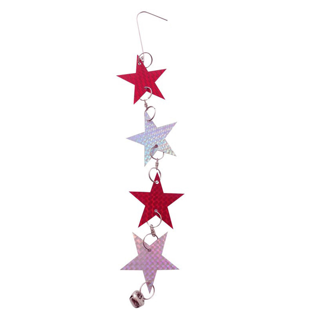 

Garden Hanging Bird Repellent Star Reflective Film Outdoor Birds Repeller, 501 Original