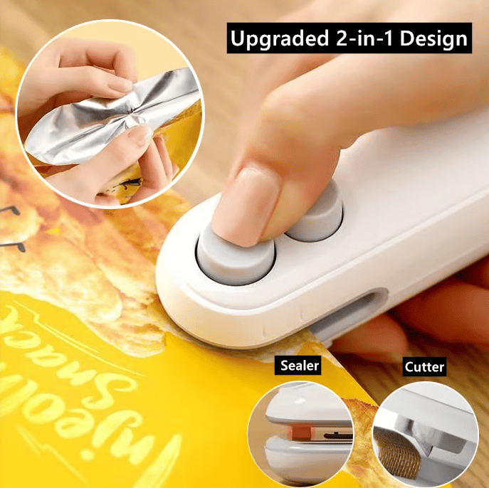 🔥Hot Sale 49% Off🔥Mini Bag Sealer with Cutter and Magnet 