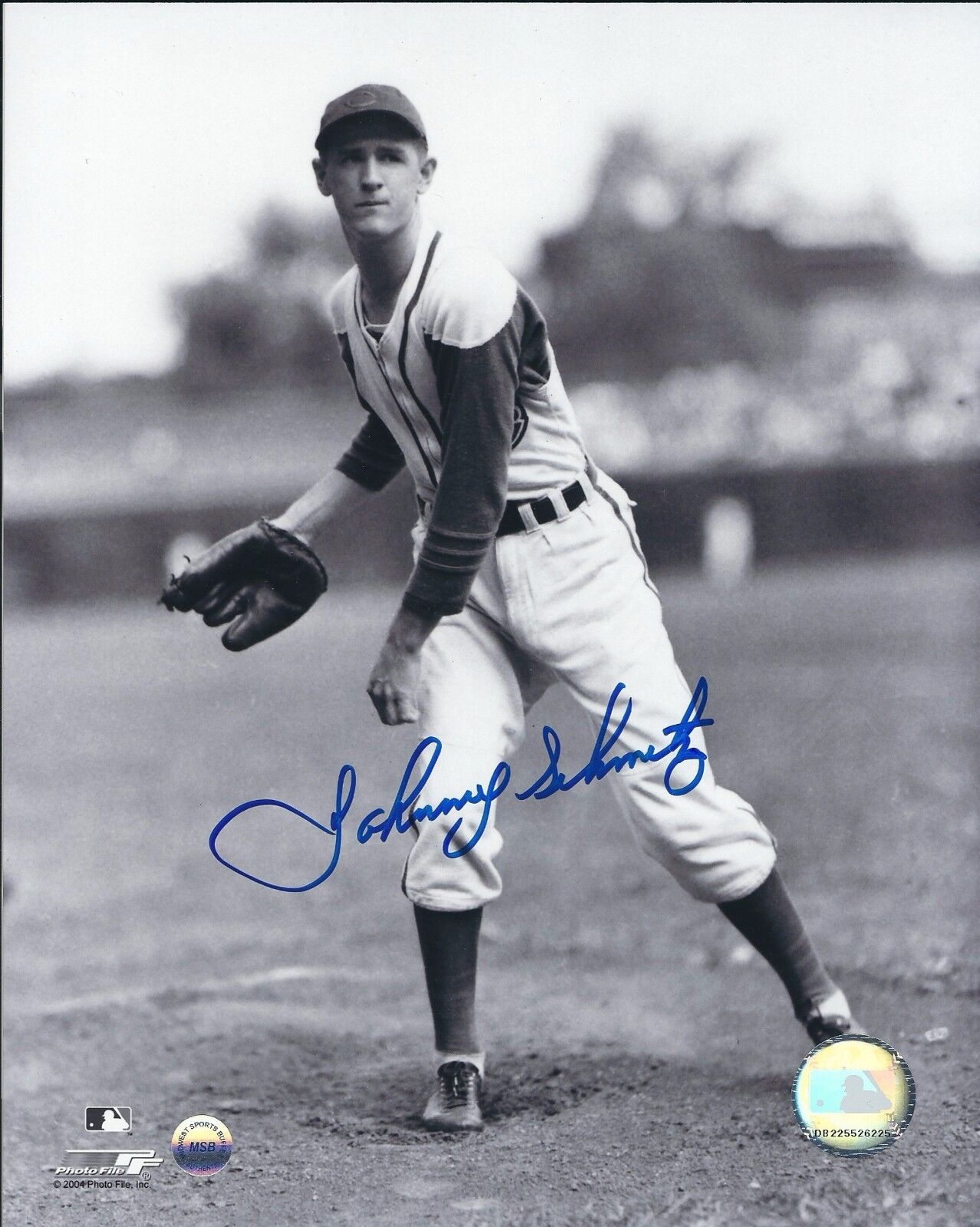 Signed 8x10 JOHNNY SCHMITZ Chicago Cubs Autographed Photo Poster painting - COA