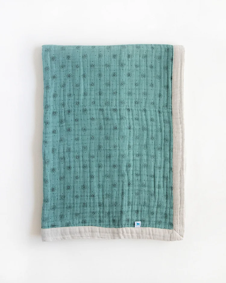 Cotton Muslin Baby Quilt - Wallflower
