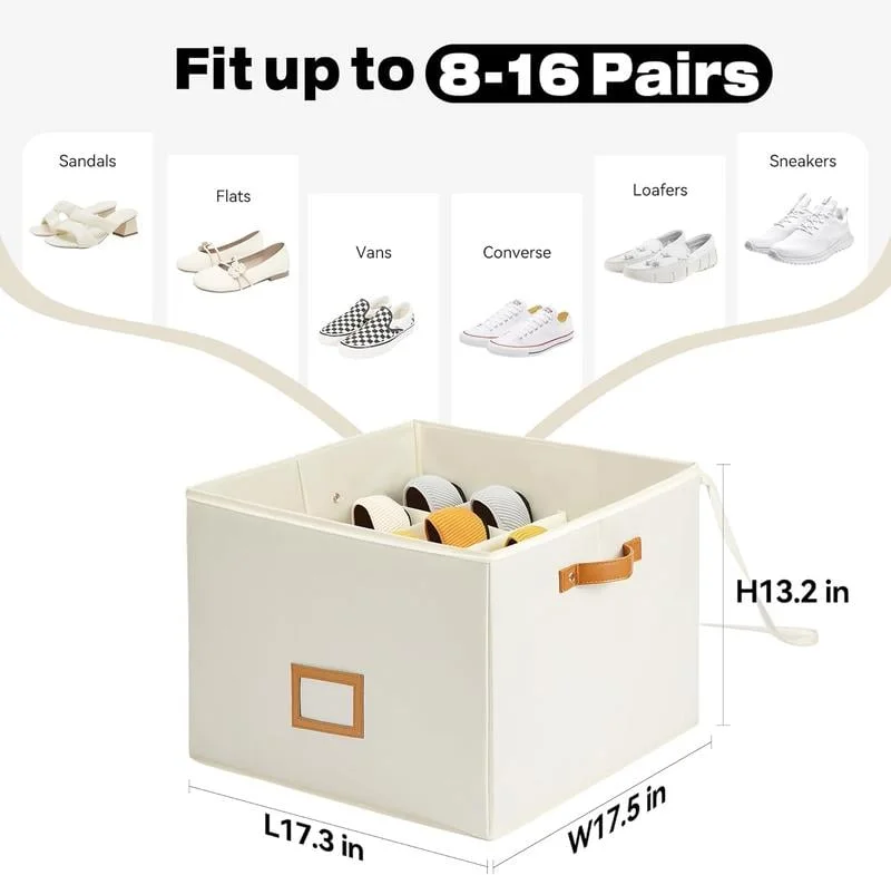 🔥LAST DAY - Fabric Shoe Organizer Storage Box