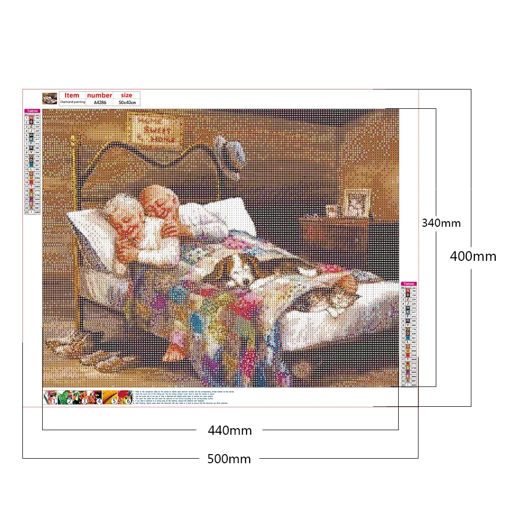 Diamond Painting - Full Round Drill - Old Couple(50*40cm)