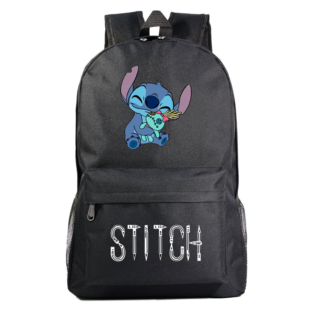 Lilo & Stitch Waterproof Backpack with Double Mesh Pockets - Fits 15-Inch Laptop-Mayoulove