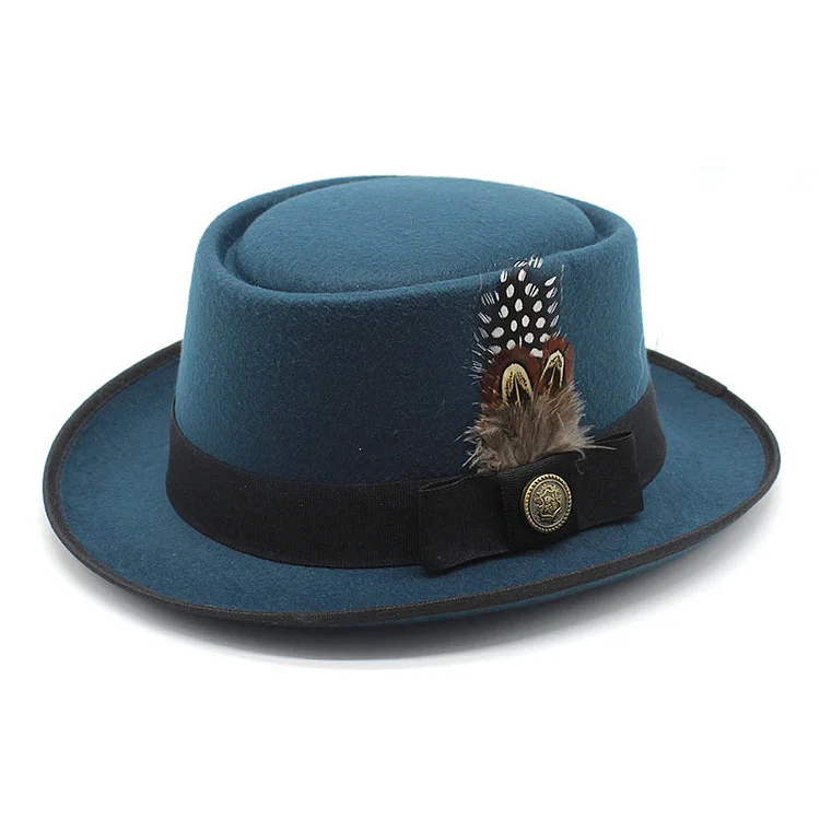 Cliff Bowler Hat-Peacock Blue